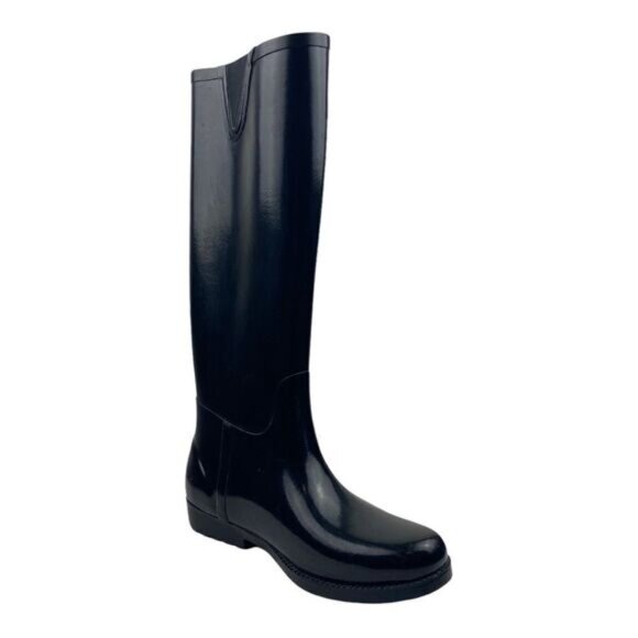 COUGAR WOMENS Black Rider Tall Waterproof Rubber Rain Boots US 6M - Picture 3 of 13